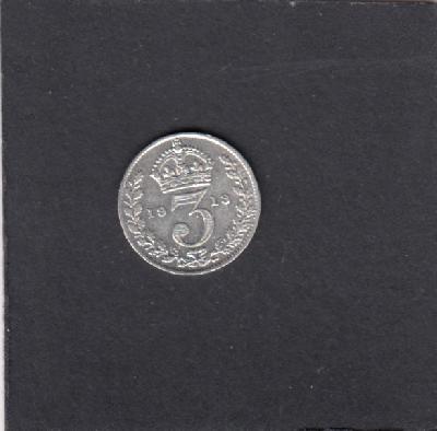 Beschrijving: 3 Pence  GEORGIUS V 